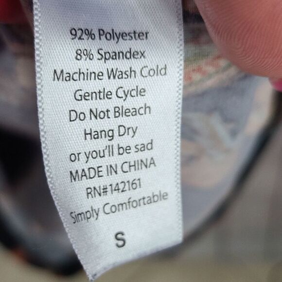 LuLaRoe Julia S 4/6 Black Paisley Knee Length Knit Bodycon Soft Stretchy Dress - Picture 7 of 8